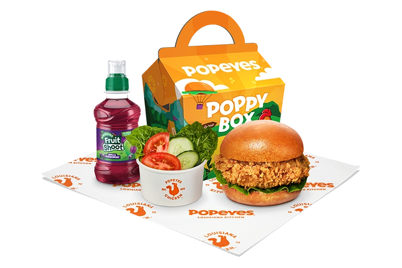 Chicken Sandwich Poppy Meal