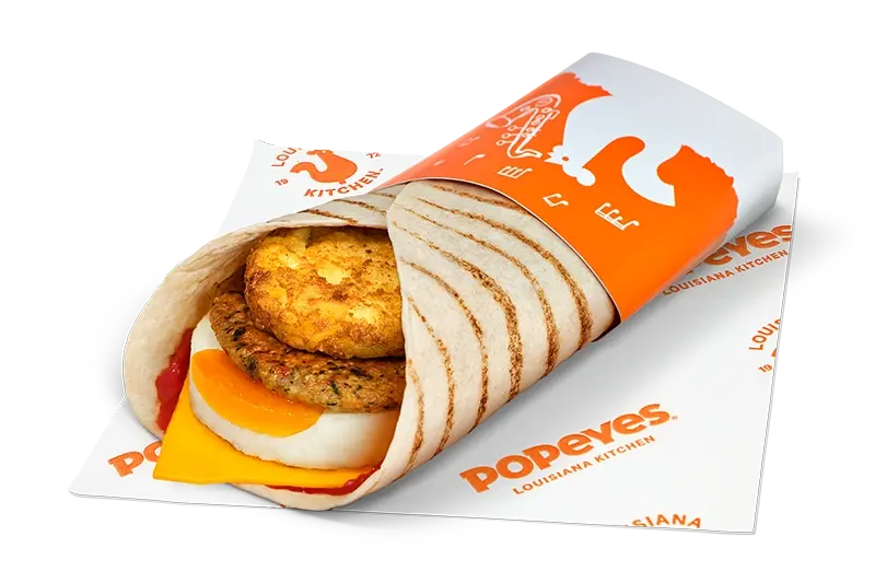 Big Breakfast Wrap with Chicken Breakfast Patty & HP Sauce