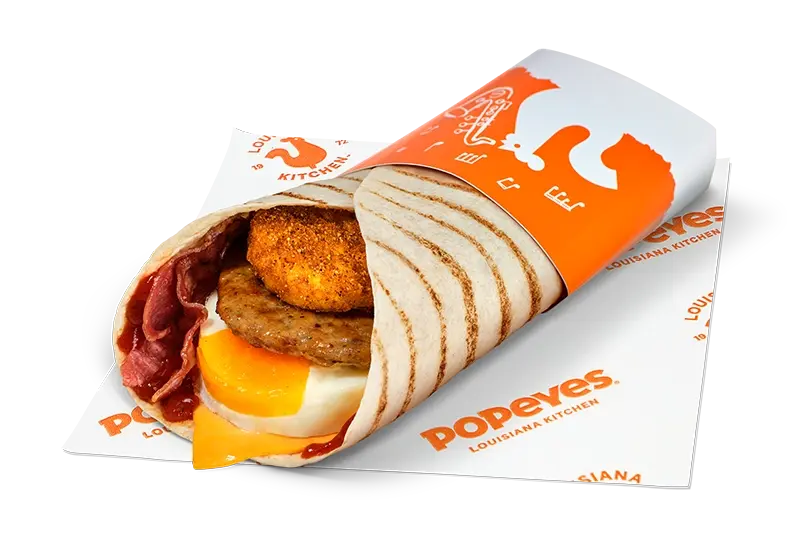Big Brekkie Wrap with HP Sauce
