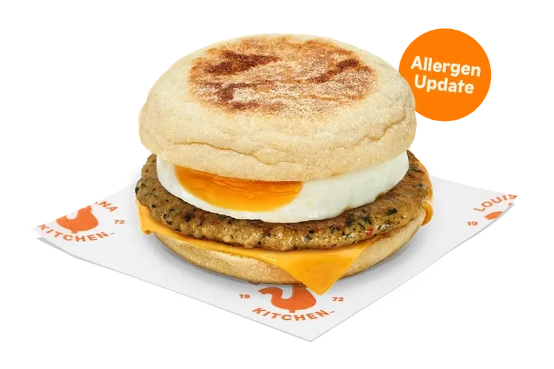 Chicken Breakfast Patty, Egg & Cheese Muffin
