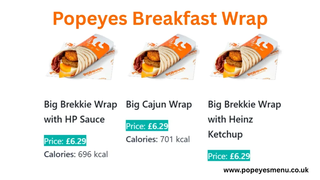 Popeyes Breakfast Wrap