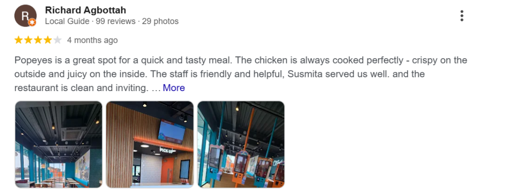 Reviews of Popeyes Wakefield