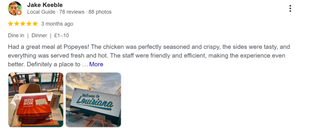 Reviews of Popeyes Wakefield