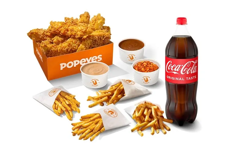 Big Tender Sharer with Fries, Sides, Dip & Drink