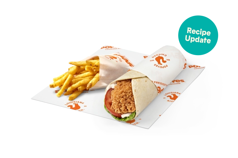 Saver Chicken Wrap & Fries
