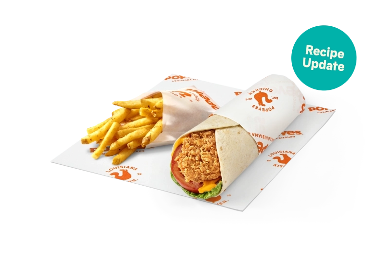 Spicy Saver Chicken Wrap & Fries
