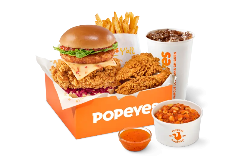 Cajun Crunch Superstack Sandwich BIG Box Meal